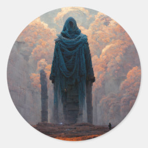 The Effigy Fantasy Sci-Fi Art Runder Aufkleber