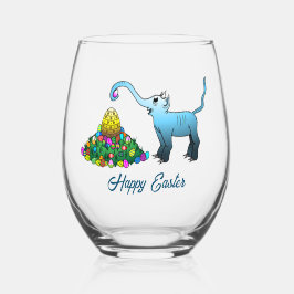 The egg hunt has begun. weinglas ohne stiel