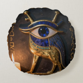 The Egyptian Eye´2 Rundes Kissen