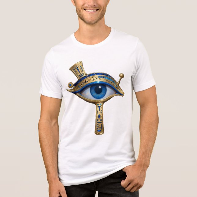 The Egyptian Eye  Tri-Blend Shirt (Vorderseite)