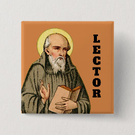 The Ehrable Bede Preaching (P 008) Button