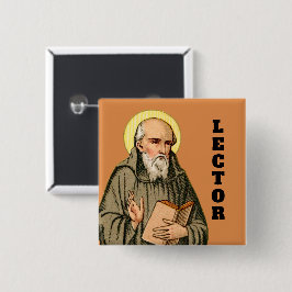 The Ehrable Bede Preaching (P 008) Button