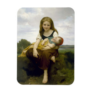 The Elder Sister von William-Adolphe Bouguereau Magnet