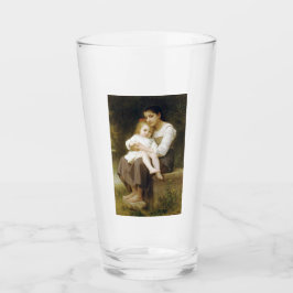 The Elder Sister (von William Bouguereau) Glas