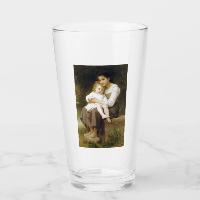 The Elder Sister (von William Bouguereau) Glas (Vorderseite)