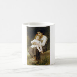 The Elder Sister (von William Bouguereau) Kaffeetasse