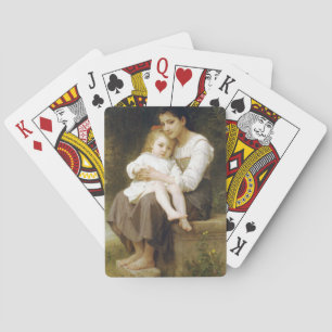 The Elder Sister (von William Bouguereau) Spielkarten