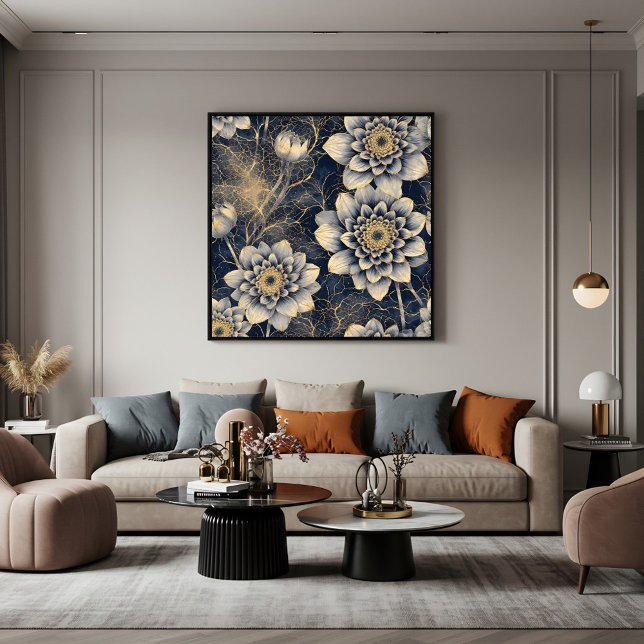 The Elegance of Deep Blue Poster (Von Creator hochgeladen)