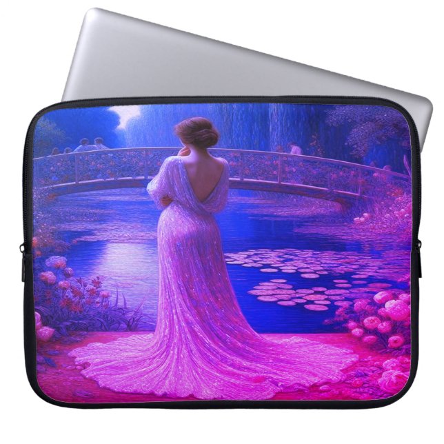 The Elegant Woman is Purple Reign Electronics Bag Laptopschutzhülle (Vorderseite)