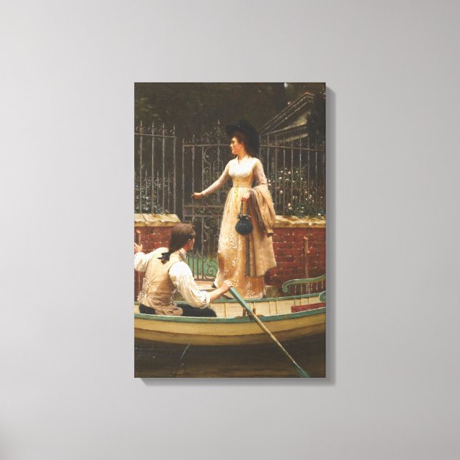 The Elopement (Romantic Date) (von E.B. Leighton) Leinwanddruck (Vorderseite)