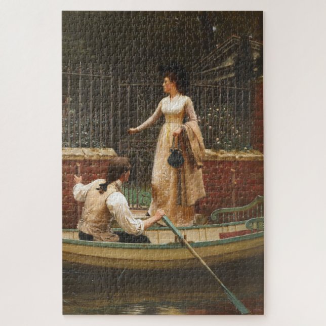 The Elopement (Romantic Date) (von E.B. Leighton) Puzzle (Vertikal)