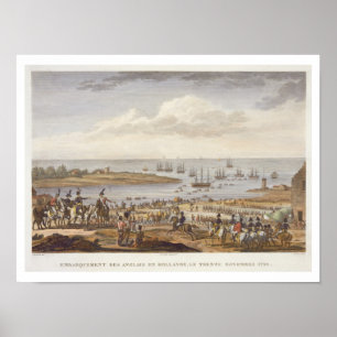 The Embarkation of the English in Holland, 30 Nove Poster