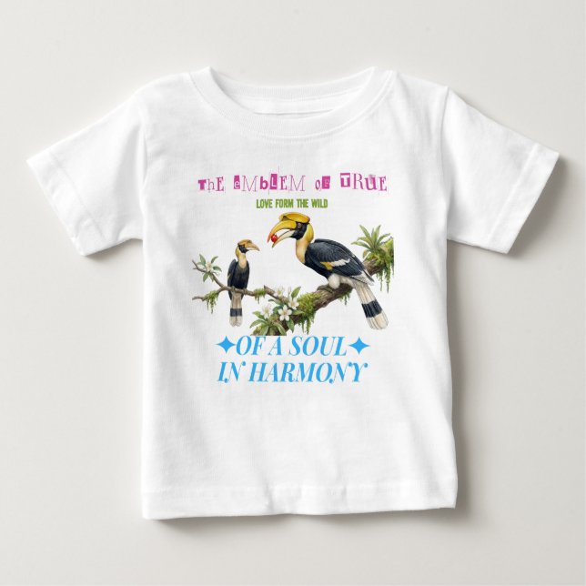 “The Emblem of True Love from the Wild.” Baby T-shirt (Vorderseite)