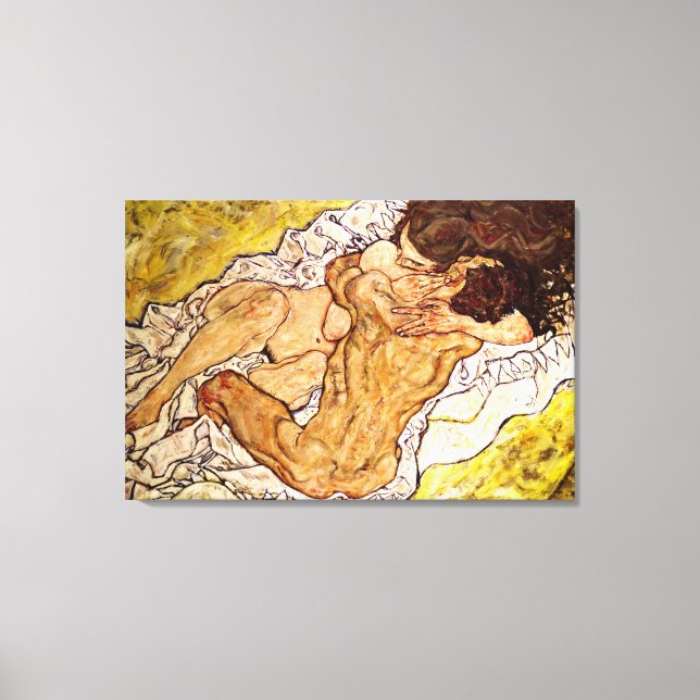 The Embrace, 1917 Leinwanddruck (Vorderseite)