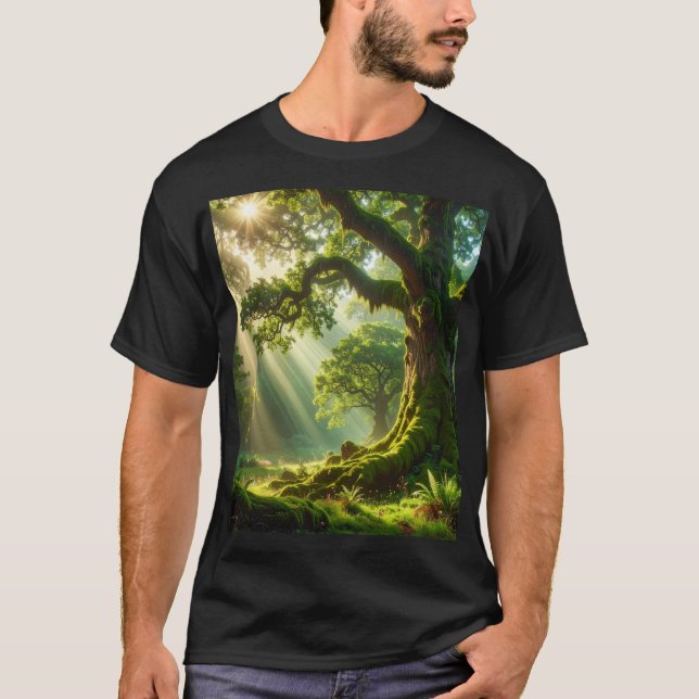 The Emerald Grove: Ancient Light T-Shirt (Vorderseite)