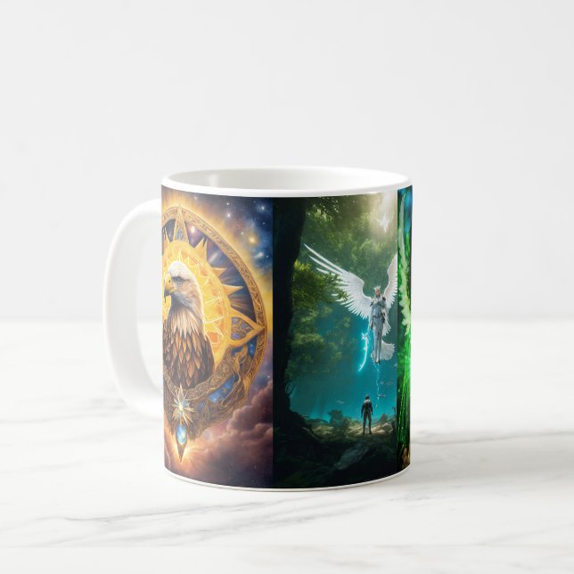 The Emerald Guardian of the Enchanted Grove Kaffeetasse (Vorderseite Links)