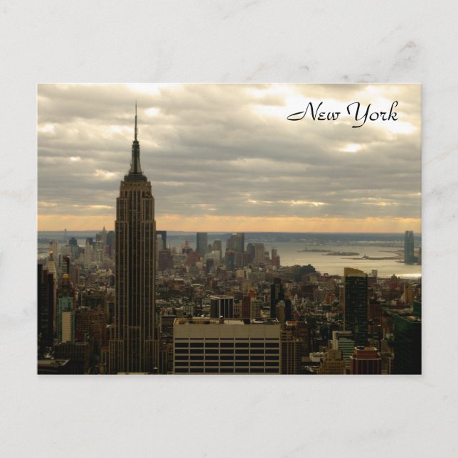 The Empire State (Farbe) Postkarte (Vorderseite)