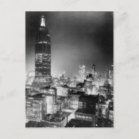 The Empire State Gebäude at Night Post Card, 1937