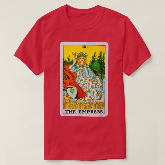 The Empress Tarot Card Graphic Tee  (Design vorne)