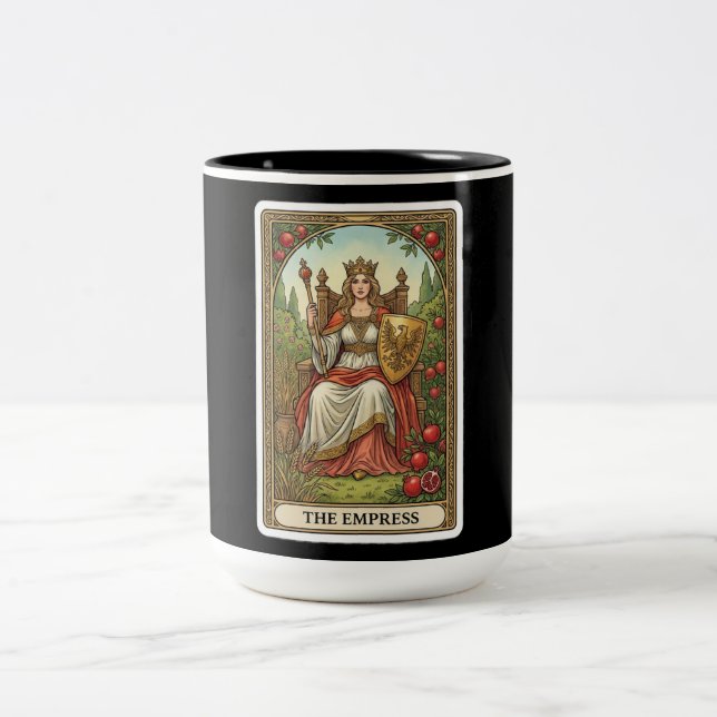The Empress Tarot Zweifarbige Tasse (Mittel)