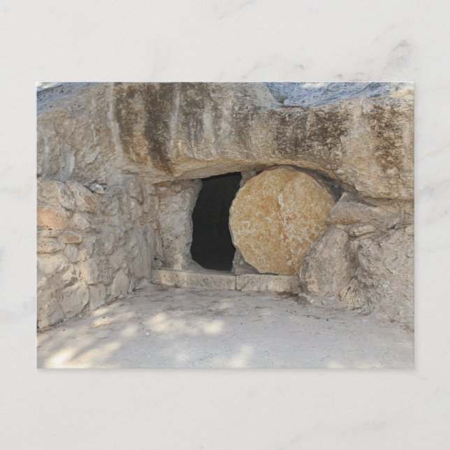 The Empty Tomb of Jesus Christ on Postcard Postkarte (Vorderseite)