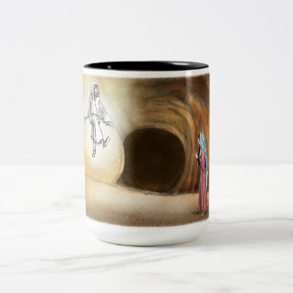 The Empty Tomb Two-Tone Mug, 15 oz Zweifarbige Tasse
