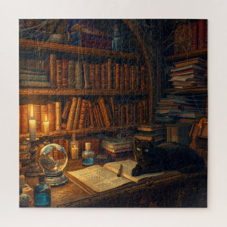 The Enchanted Library Cat Puzzle