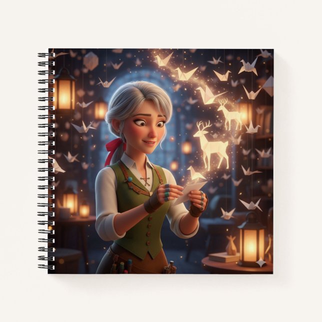 The Enchanted Paper Sculptor Notebook Notizbuch (Vorderseite)