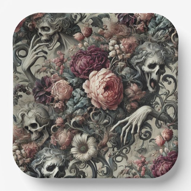 The End of Slumber – Gothic Victorian Pappteller (Vorderseite)