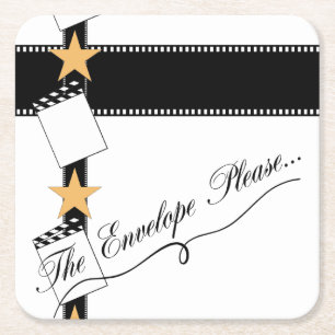 "The Envelope Bitte" Oscar-Party Rechteckiger Pappuntersetzer