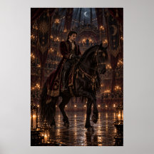 The Equestrian | Gothic Circus Fine Art Poster