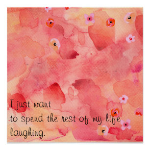 The Erholung of My Life Laughing 20" x 20", Poster
