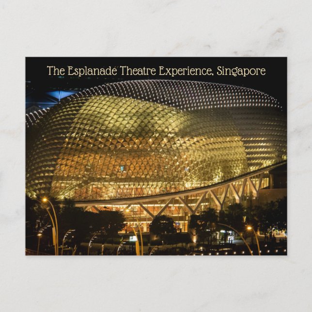The Esplanade Theater Experience, Singapur Postkarte (Vorderseite)