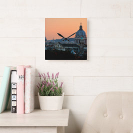 The Eternal Beauty of Rome Quadratische Wanduhr