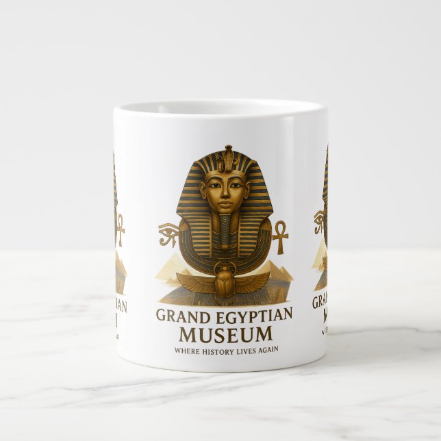 The Eternal Legacy – Grand Egyptian Museum Opening Jumbo-Tasse (Vorderseite)