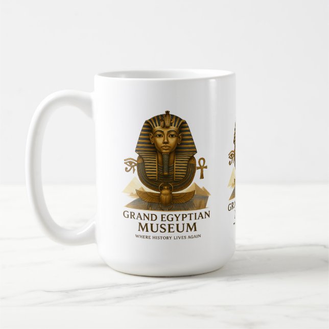The Eternal Legacy – Grand Egyptian Museum Opening Kaffeetasse (Links)