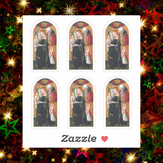 The Expectant Madonna with Saint Joseph Aufkleber (Von Creator hochgeladen)