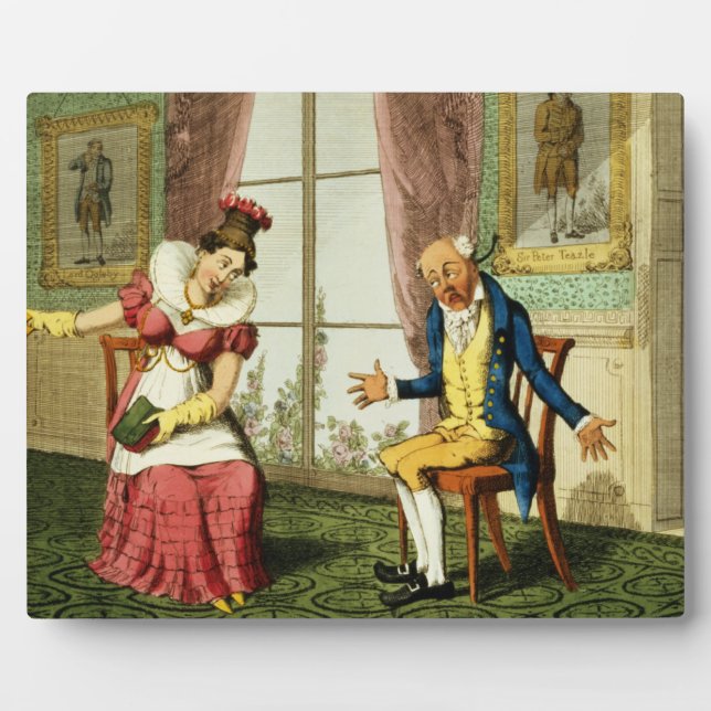 The Expostulation, pub. by G. Humphrey, 1821 (colo Fotoplatte (Vorderseite)