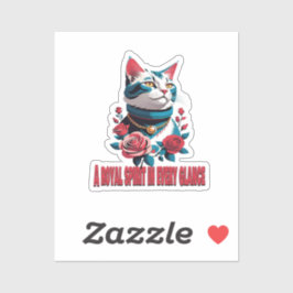 The Eyes of a Noble Feline Aufkleber