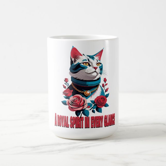 The Eyes of a Noble Feline Kaffeetasse (Mittel)