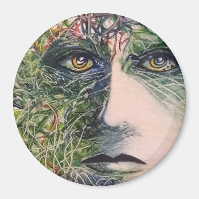 The Eyes - Originelle moderne Kunst Magnet (Vorne)