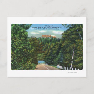 The Eyrie, John D Rockefeller Jr Zuhause Postkarte
