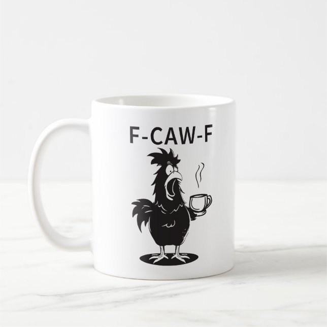 The "F-CAW-F" Chaotic Chicken Coffee Mug Kaffeetasse (Links)