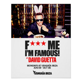 The F*** ME I’M FAMOUS - Ushuaïa Poster