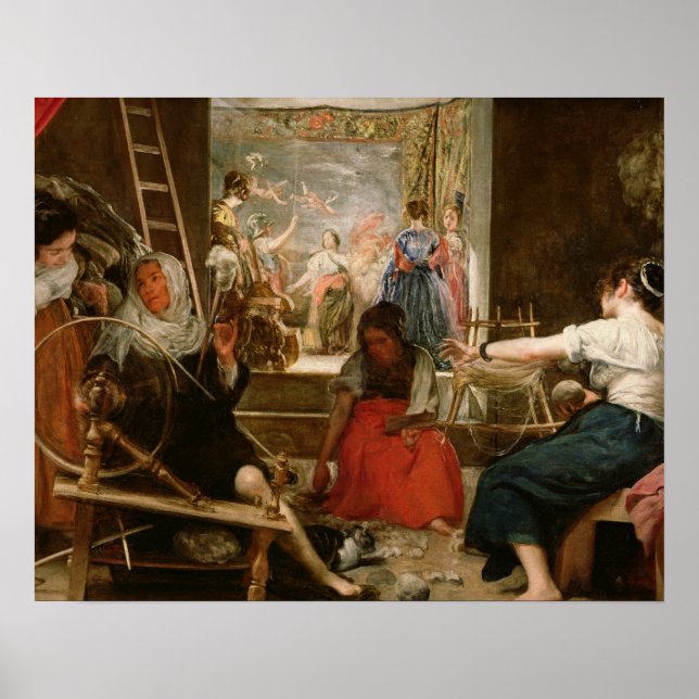 The Fable of Arachne, oder The Spinners, c.1657 (Ö Poster (Vorne)