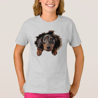 the face of the loving and fluffy puppy T-Shirt