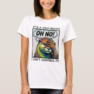 The Facepalming Otter: Exasperated Cute Animal T-Shirt