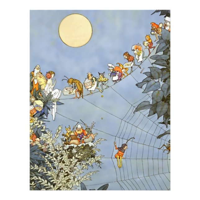 "The Fairies Birthday" von Heath Robinson Fotodruck (Vorne)