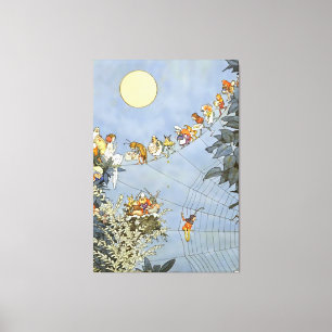 "The Fairies Birthday" von Heath Robinson Leinwanddruck