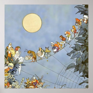 "The Fairies Birthday" von Heath Robinson Poster